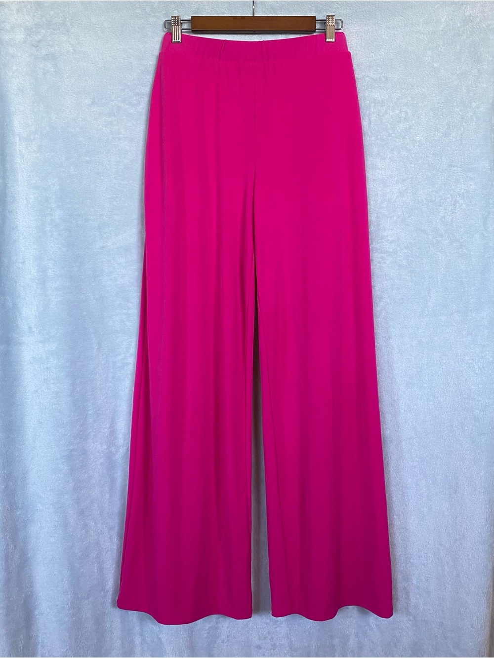Wide-Leg Pull-On Pants - Fuchsia